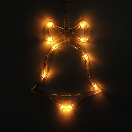 Светодиодное украшение на присоске Lesko LM-094 Bell новогодняя фигура