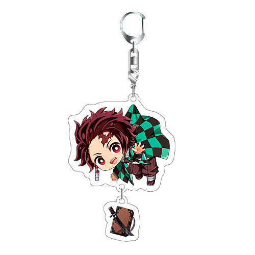 Брелок Bioworld Акриловый Танджиро Камадо Клинок Рассекающий Демонов V2 (18788)