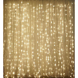 Гирлянда штора FMA Водопад 240 led 3D 3х2 м Теплый белый (1308647641)