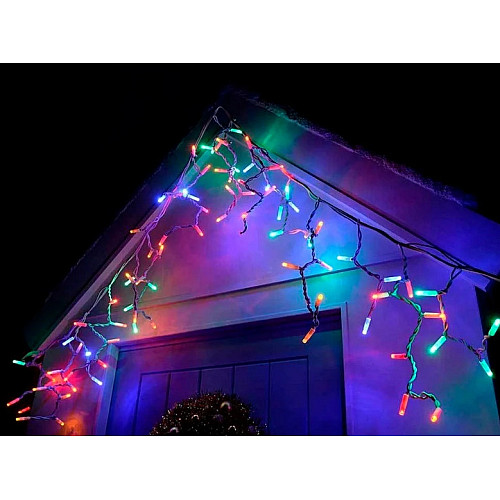 Гирлянда уличная FMA Бахрома 5 м 120 Led Мультицвет (1310370945)
