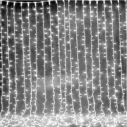 Гирлянда штора FMA Водопад 3х2 м 400 LED Белый (1312876123)