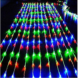 Гирлянда штора FMA Водопад 480 RGB led 3х3 м Мультицвет (1503589471)