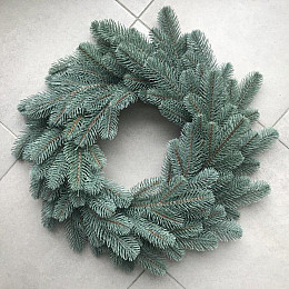 Вінок різдвяний з хвої литий No Brand Еліт 45 см Зелений (1513883410)