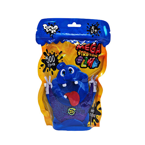 Лизун-антистресс "Mega Stretch Slime" Danko Toys SLM-12-01U 500 гр Фиолетовый