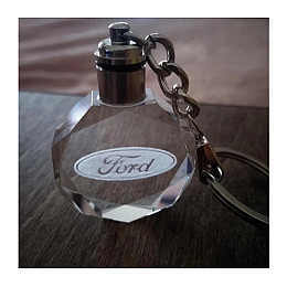Брелок автомобільний на ключі GF з логотипом Ford з підсвіткою (23243354)