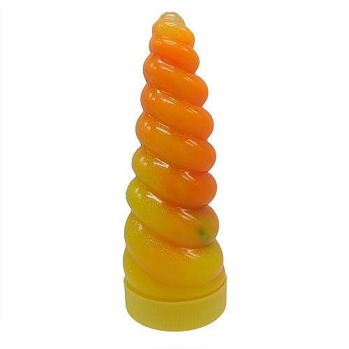 Вязкая масса "Unicorn Slime" Danko Toys UNS-02-01U густой лизун Orange-Yellow