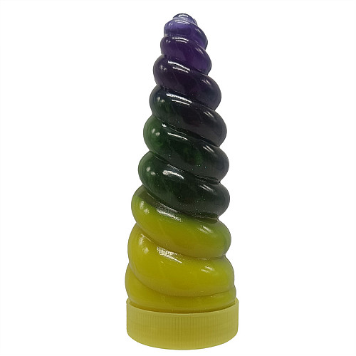Вязкая масса "Unicorn Slime" Danko Toys UNS-02-01U густой лизун Yellow-Violet