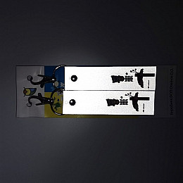 Светоотражаючий брелок-флікер Добра Казка Гуцул 2 шт 110 мм Сірий (FT05122752352595)