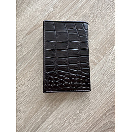 Обложка на паспорт из натуральной кожи крокодила Ekzotic Leather коричневая (cp02)