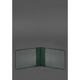 Кожаная обложка для удостоверения участника боевых действий (УБД) 2.2 зеленый краст BlankNote