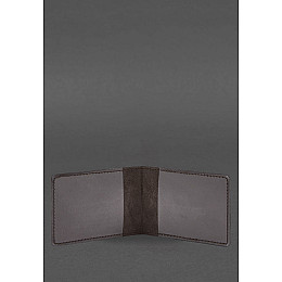 Кожаная обложка для удостоверения участника боевых действий (УБД) 2.2 темно-коричневый краст BlankNote