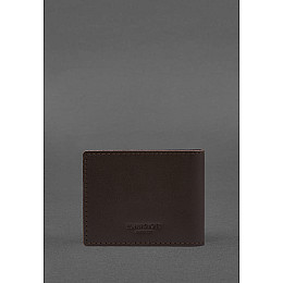 Кожаная обложка для удостоверения ветерана военной службы темно-коричневая BlankNote