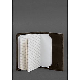 Кожаная обложка для военного билета офицера запаса 8.2 темно-коричневый Crazy Horse BlankNote