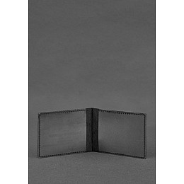 Кожаная обложка для удостоверения инвалида в результате российско-украинской войны черный Crazy Horse BlankNote