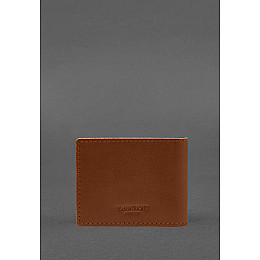 Кожаная обложка для удостоверения ветерана военной службы светло-коричневая BlankNote