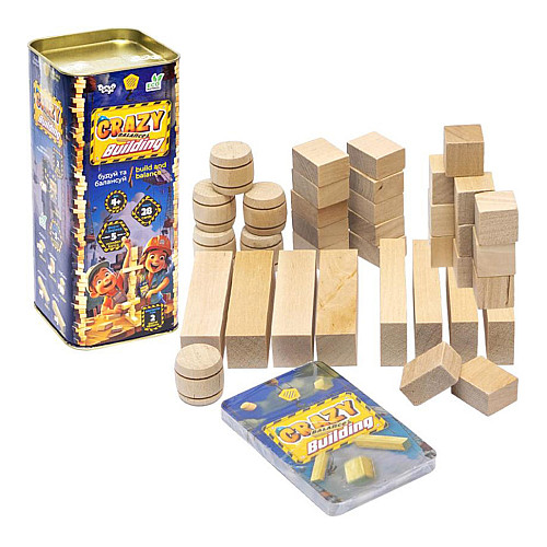 Развивающая настольная игра "Crazy Balance Building" Danko Toys CBB-01 28 карт заданий