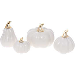 Декоративна фігурка Pumpkin Білий BonaDi 9.4х9х9.3 см DP87198