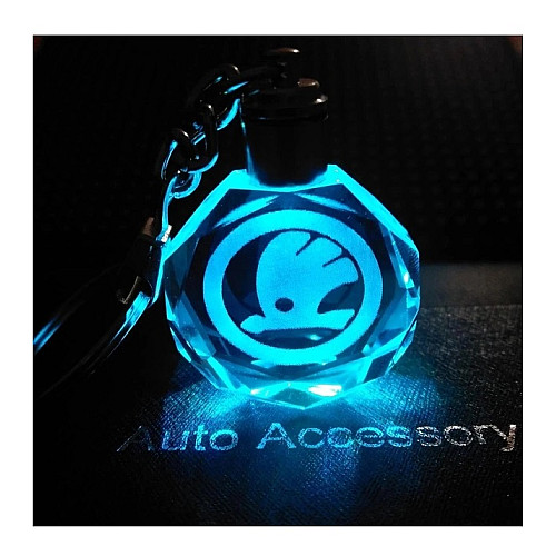 Брелок на ключі GF з логотипом Skoda з підсвіткою (232324121)