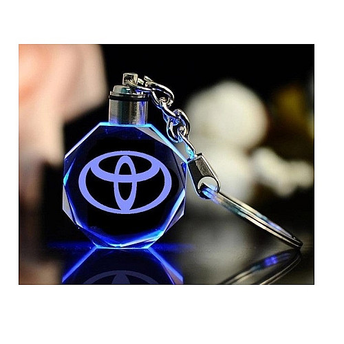 Брелок на ключі GF з логотипом Toyota з підсвіткою (2324211)