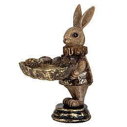 Декоративная статуэтка Rabbit 15х10х9 см Lefard Бронзовый AL229131