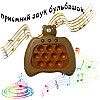 Игрушка антистресс электронный Pop it Мишка коричневая HMD 164-12328925