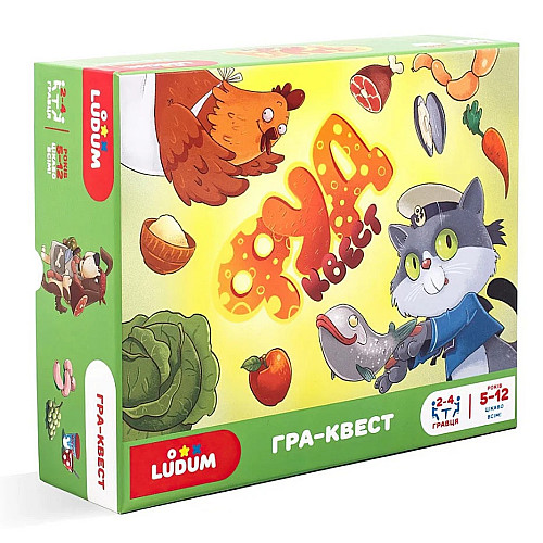 Настольная игра Ludum ФУД квест Multicolor (132131)