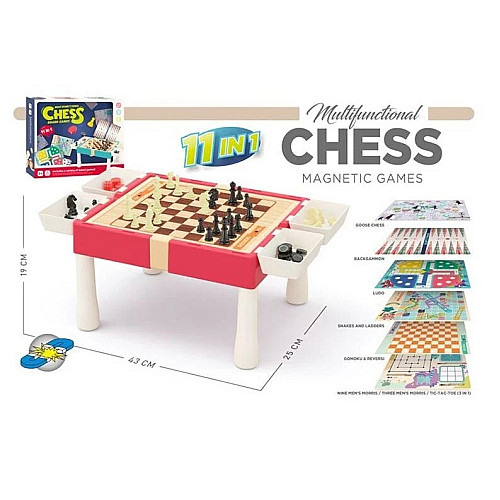 Настольная игра Magnetic Games 11 в 1 Multicolor (148759)