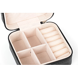 Органайзер для зберігання прикрас Craft 10*10*5см Чорний JW/RNG6.BL