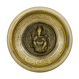 Поющая чаша Kailash Тибетська Люблячі Очі Мантра Мані 165x165x70 мм Бронзова (27702)