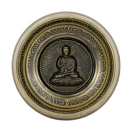 Поюча чаша Kailash Будда в жесті Захисту Абхая Мудра 8 Символів Щастя 167x167x70 мм Бронзовий (27706)