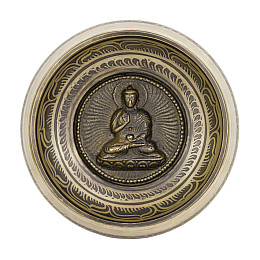 Поюча чаша Kailash Тибетський Будда в жесті Захисту Абхая Мудра 8 Символів Щастя Вузол 167x167x70 мм (27707)