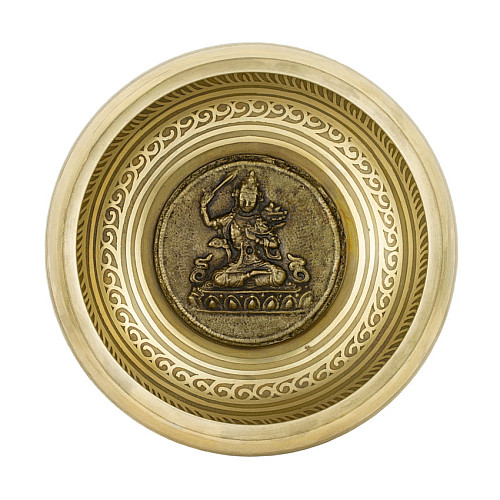 Поющая чаша Kailash Тибетская Манджурши 167х167х72 мм Бронзовый (27721)