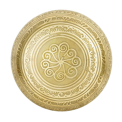 Поющая чаша Kailash Тибетская Манджурши 167х167х72 мм Бронзовый (27721)