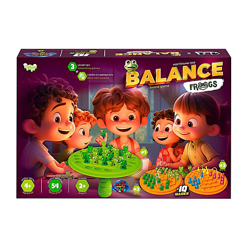 Развивающая настольная игра Balance Frogs Danko Toys BalF-01 со слаймом