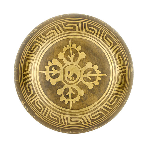 Поющая чаша Kailash Тибетская 120х120х49 мм Бронзовый (27734)