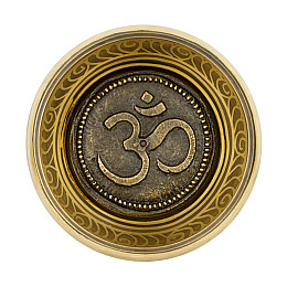 Поющая чаша Kailash Тибетська 120х120х49 мм Бронзова (27734)