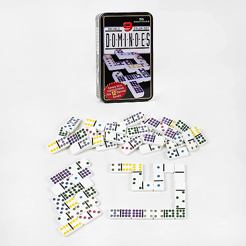 Детская настольная игра домино Yufeng Color dot 55 штук Multicolor (136656)