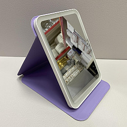 Зеркало косметическое 23,2х16,7х1 см 3 режима A-PLUS 727/0252 Фиолетовый