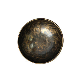 Тибетская поющая чаша Джамбати Rao Tiger Eye 20 см Черно-золотистый