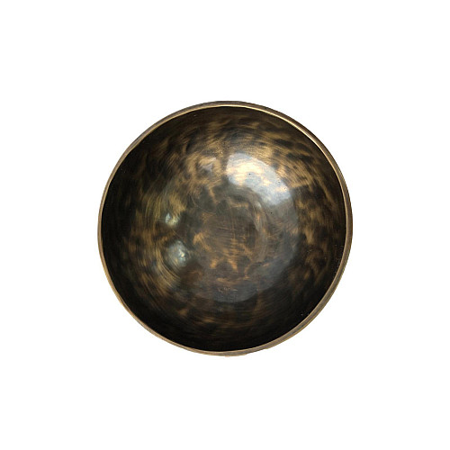 Тибетская поющая чаша Джамбати Rao Tiger Eye 20 см Черно-золотистый