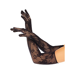 Митенки Leg Avenue Lace Opera Length Gloves One Size Black SX1055