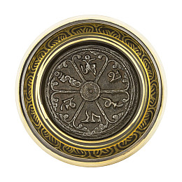 Поющая чаша Kailash Мандала Мани Мантри Ваджр 120x120x48 мм Бронзова (27735)