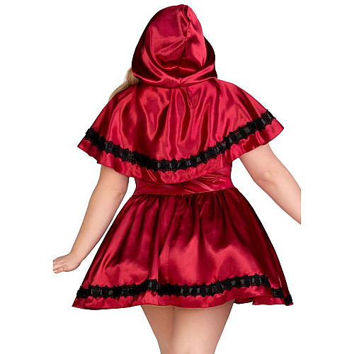 Костюм красной шапочки Leg Avenue Gothic Red Riding Hood XL–XXL платье и накидка SO9126 Multicolor