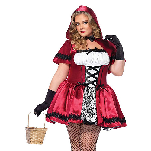 Костюм красной шапочки Leg Avenue Gothic Red Riding Hood 3XL–4XL Multicolor