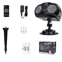 Проектор Yufeng Снежинки 12 Вт Черный (161946)