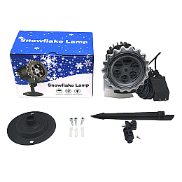 Проектор Yufeng Снежинки 12 Вт Черный (161948)