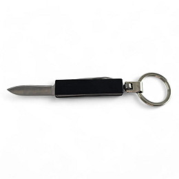 Брелок с перочинным ножом Stinger 2в1 Черный (DN27168C)