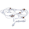 Гирлянда для улицы под лампочки Feron CL50-8 Белт-лайт (Belt-light) 230 V 10хЕ27 5 м White