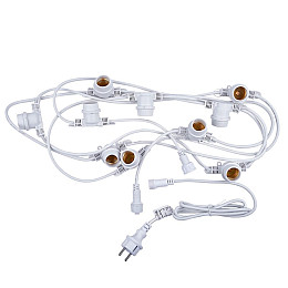 Гирлянда для улицы под лампочки Feron CL50-8 Белт-лайт (Belt-light) 230 V 10хЕ27 5 м White
