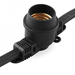 Уличная гирлянда Feron CL50-13 Белт-лайт 230 V 20*Е27 10 м Black